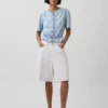 Denim Peplum Kısa Üst