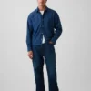 Denim Rahat Düz Etekli Gömlek