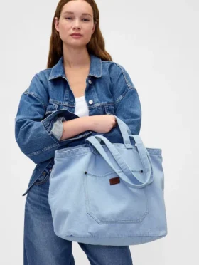 Denim Tote Çanta