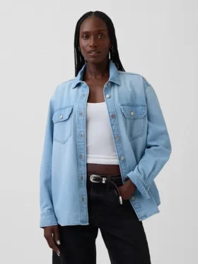 Denim Western Gömlek Ceketi