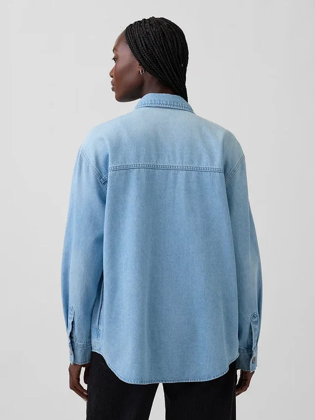 Denim Western Gömlek Ceketi