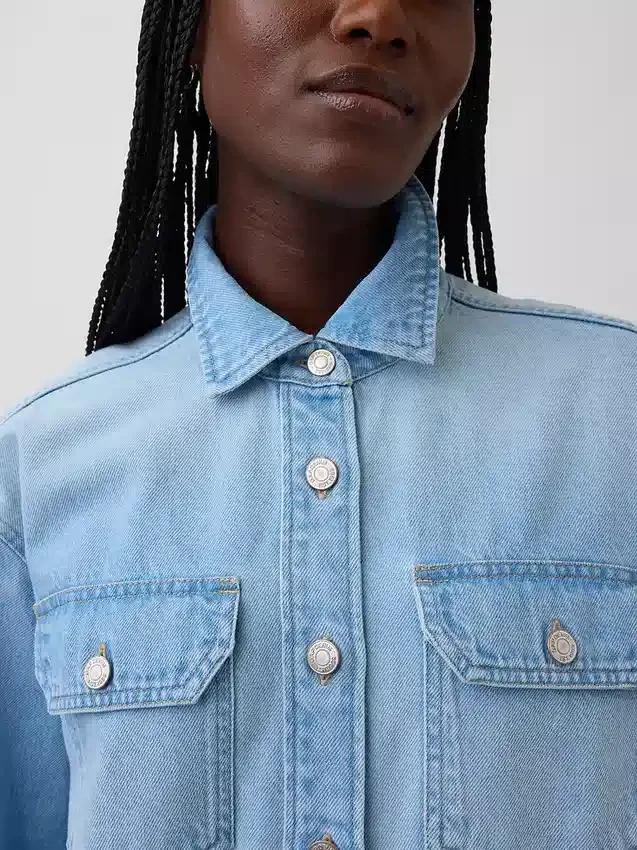 Denim Western Gömlek Ceketi