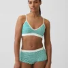 Dikişsiz Nervürlü Üçgen Bralette