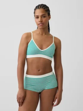 Dikişsiz Nervürlü Üçgen Bralette