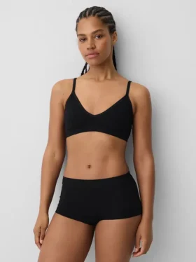 Dikişsiz Nervürlü Üçgen Bralette