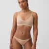 Dikişsiz Nervürlü Üçgen Bralette