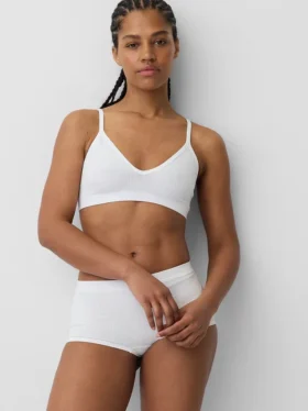 Dikişsiz Nervürlü Üçgen Bralette