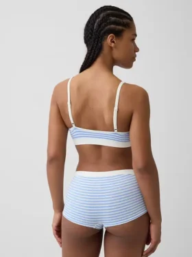 Dikişsiz Nervürlü Üçgen Bralette
