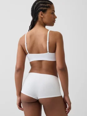 Dikişsiz Nervürlü Üçgen Bralette