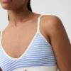 Dikişsiz Nervürlü Üçgen Bralette