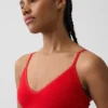 Dikişsiz Nervürlü Üçgen Bralette