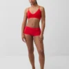 Dikişsiz Nervürlü Üçgen Bralette