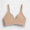 Dikişsiz Nervürlü Üçgen Bralette