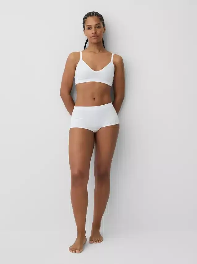 Dikişsiz Nervürlü Üçgen Bralette