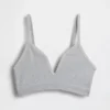 Dikişsiz Nervürlü Üçgen Bralette
