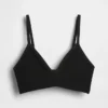 Dikişsiz Nervürlü Üçgen Bralette