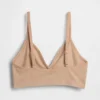 Dikişsiz Nervürlü Üçgen Bralette