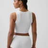 Dikişsiz Nervürlü Kısa Tank Top