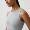 Dikişsiz Nervürlü Kısa Tank Top