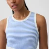 Dikişsiz Nervürlü Kısa Tank Top