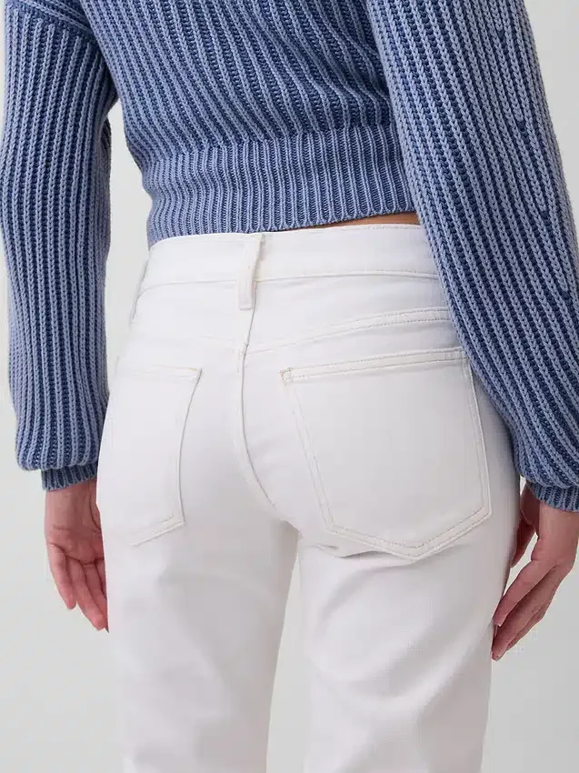 Düşük Bel '90'lar Stilinde Dar Düz Kesim Jean