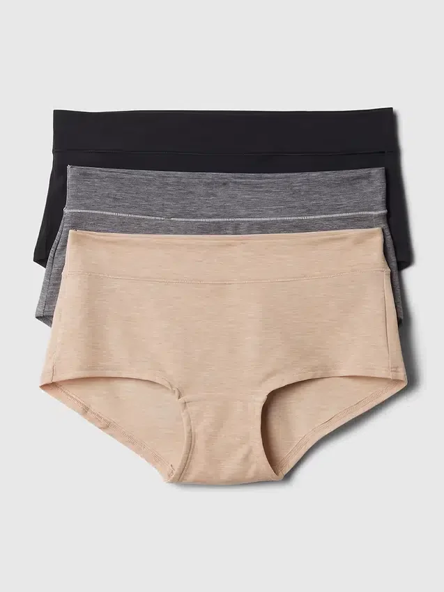 Düşük Bel Breathe Shorty (3'lü Paket)