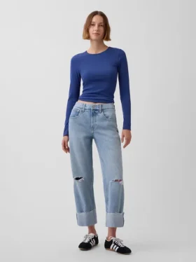Düşük Bel Rahat Krop Jean'ler