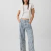 Düşük Bel Rahat Krop Jean'ler