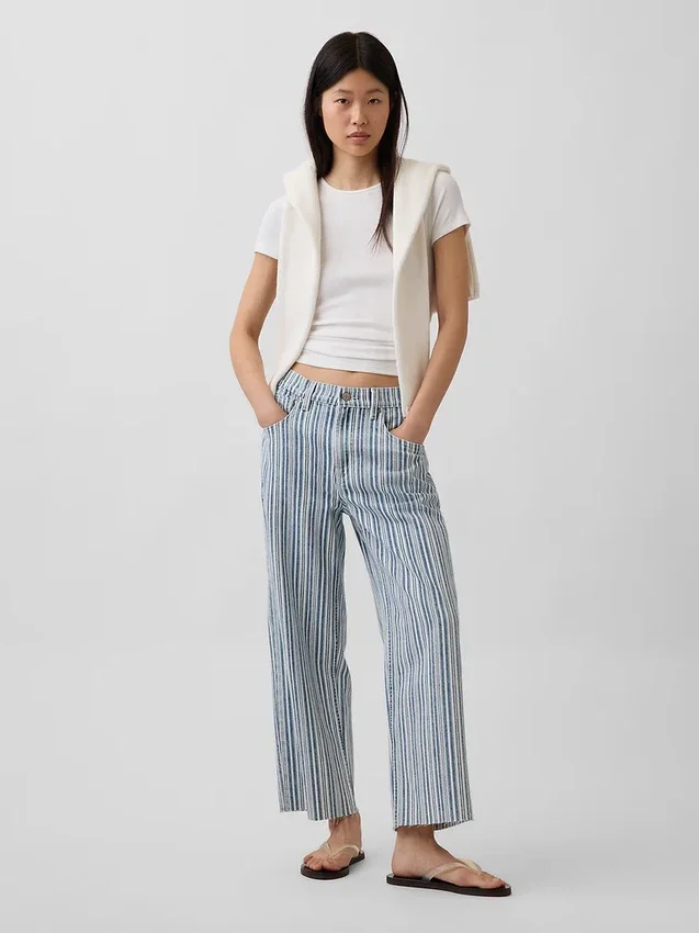 Düşük Bel Rahat Krop Jean'ler