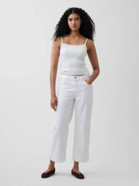 Düşük Bel Rahat Krop Jean'ler