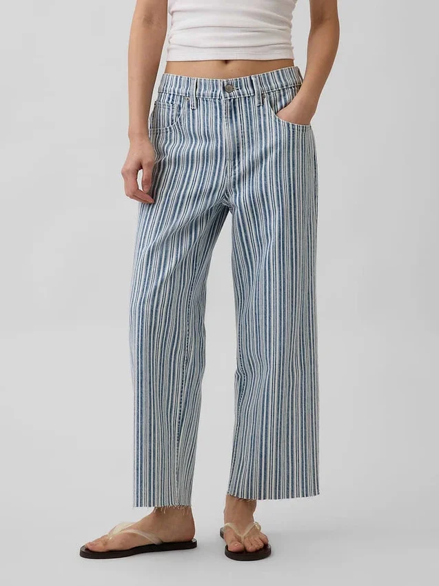 Düşük Bel Rahat Krop Jean'ler