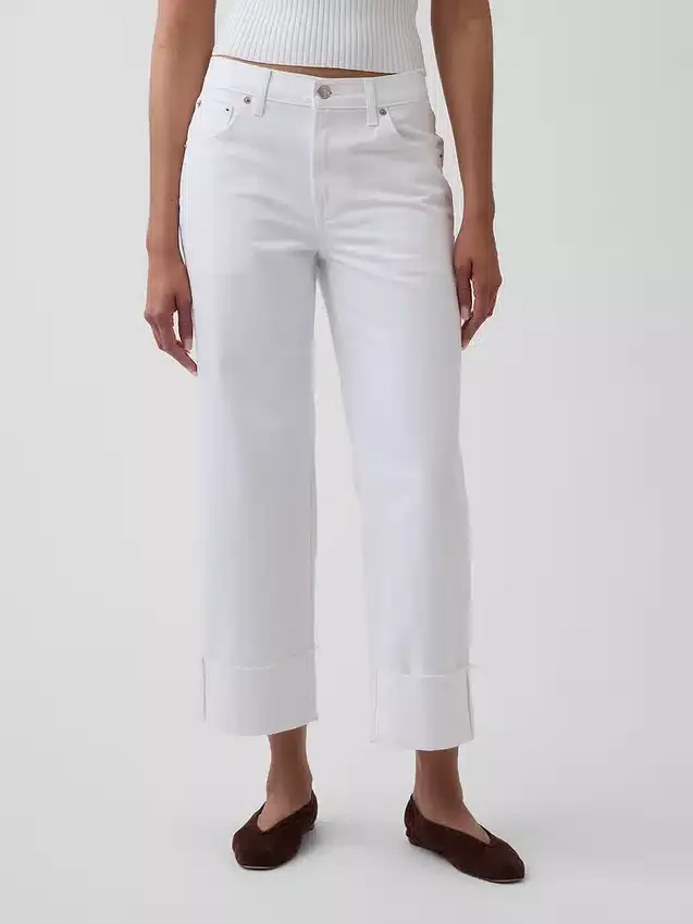 Düşük Bel Rahat Krop Jean'ler