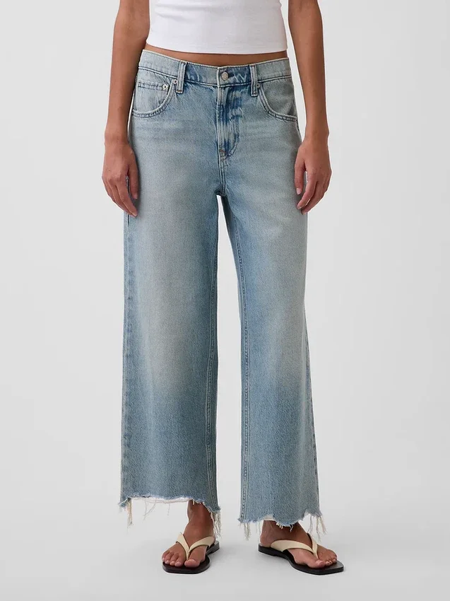 Düşük Bel Rahat Krop Jean'ler