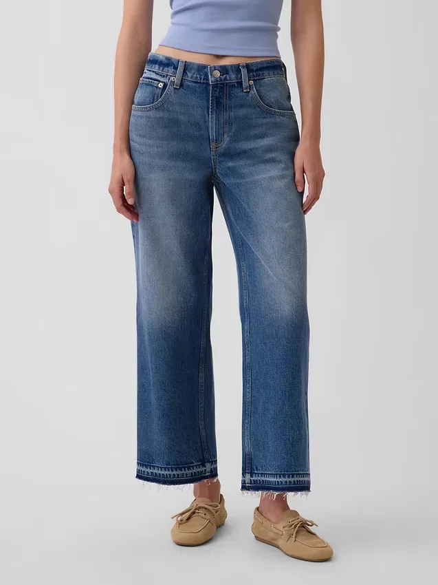 Düşük Bel Rahat Krop Jean'ler