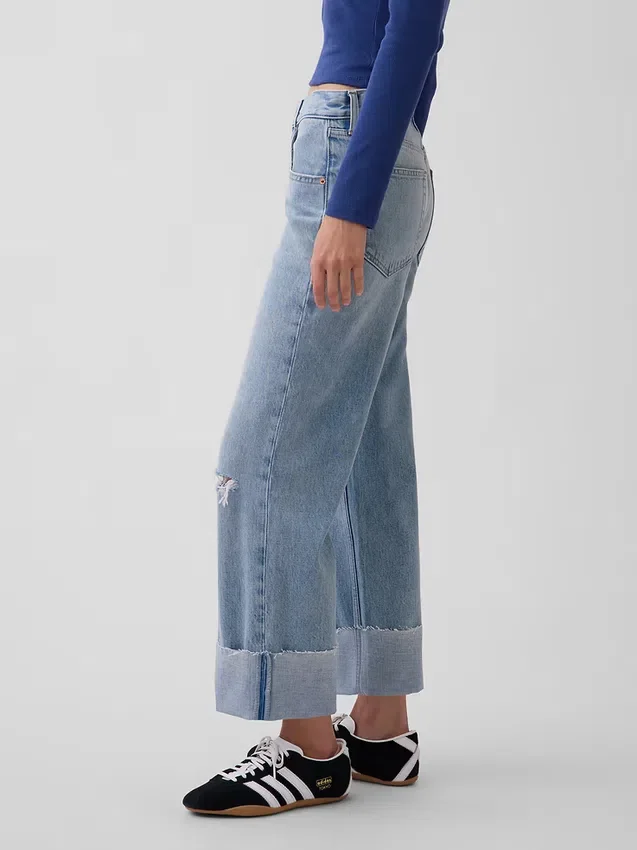Düşük Bel Rahat Krop Jean'ler
