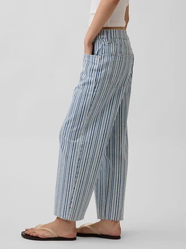 Düşük Bel Rahat Krop Jean'ler