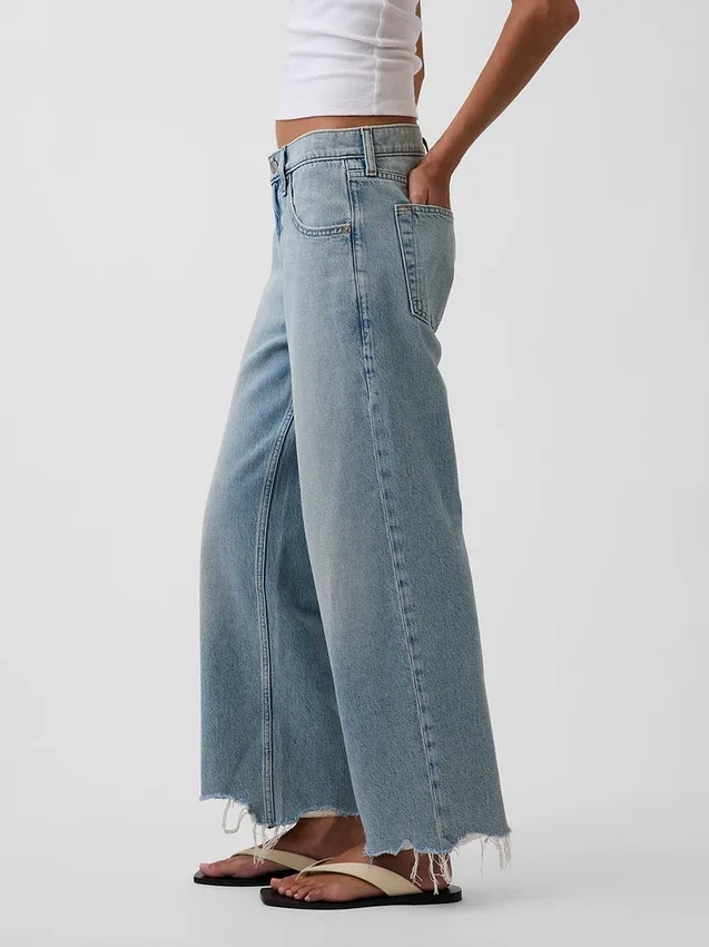 Düşük Bel Rahat Krop Jean'ler