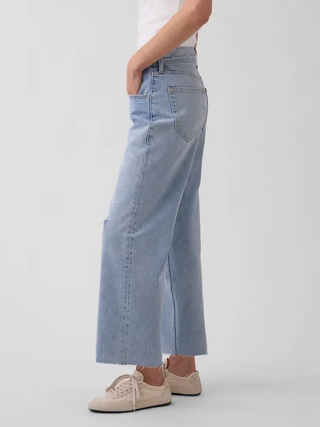 Düşük Bel Rahat Krop Jean'ler