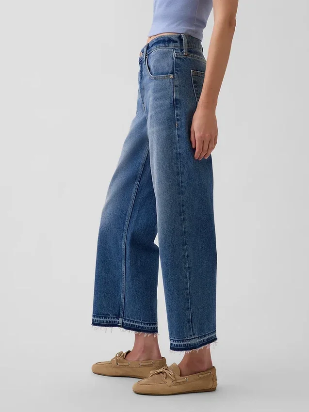 Düşük Bel Rahat Krop Jean'ler