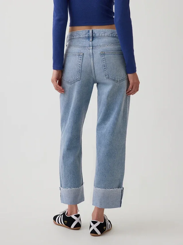 Düşük Bel Rahat Krop Jean'ler