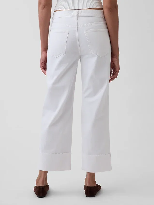 Düşük Bel Rahat Krop Jean'ler