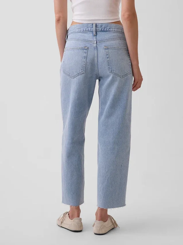 Düşük Bel Rahat Krop Jean'ler