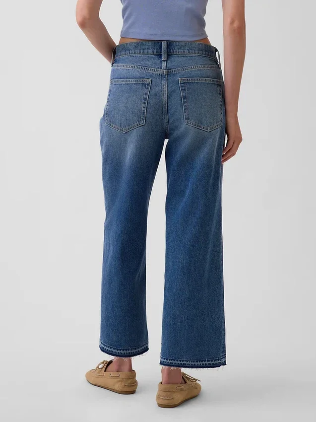 Düşük Bel Rahat Krop Jean'ler