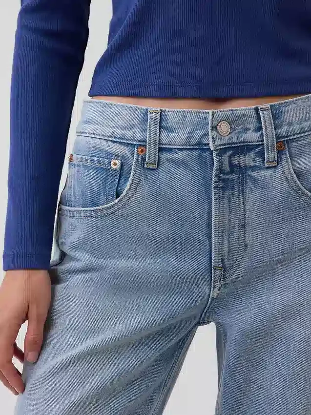 Düşük Bel Rahat Krop Jean'ler