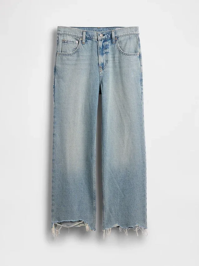 Düşük Bel Rahat Krop Jean'ler