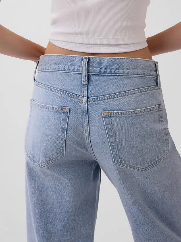 Düşük Bel Rahat Krop Jean'ler