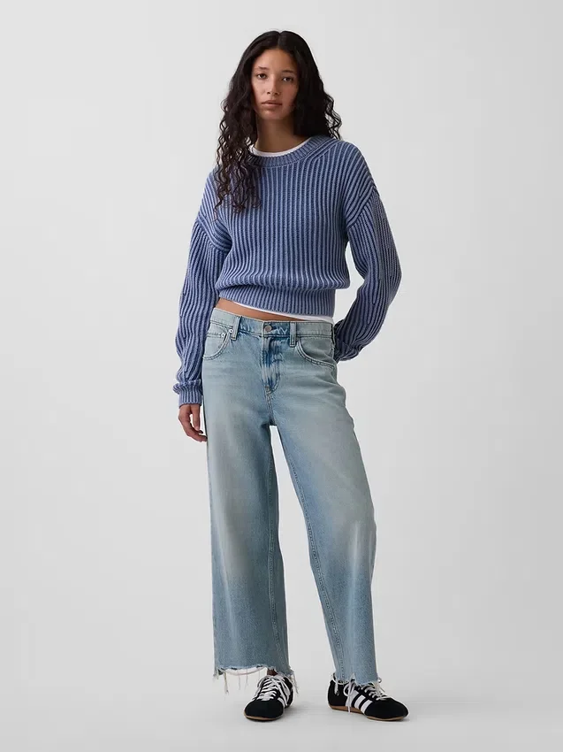 Düşük Bel Rahat Krop Jean'ler