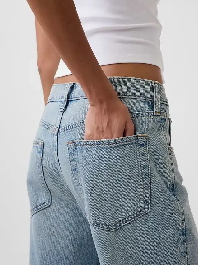 Düşük Bel Rahat Krop Jean'ler