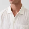 Dobby Rahat Düz Etekli Gömlek