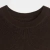 Şeffaf Nervürlü Kazak Çıtçıtlı Body